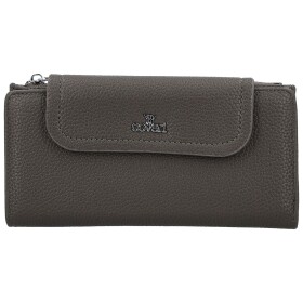 Trendy dámská koženková peněženka Coveri Elaya, tmavě šedá