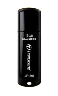 Transcend JetFlash 180I 16GB černá / Flash Disk / USB 3.1 Gen 1 / R: 155MBs / W: 135MBs (TS16GJF180I)