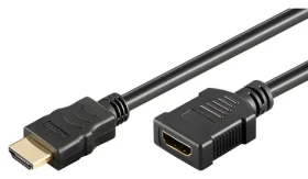 Neutralle HDMI 2.0 / Prodlužovací kabel / HDMI-HDMI / 2 m / pozlacené konektory / černá