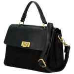 Módní dámská koženková kabelka do ruky Gabris, černá