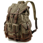 Vintage batoh Kansas 20l, zelený