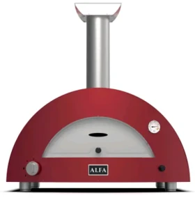 Alfa Forni Moderno 2 Pizze Hybrid Pizza Oven Antique Red