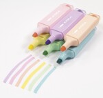 Kidea Kidea, ZP6KA, sada zvýrazňovačů, pastelové barvy, 6 ks