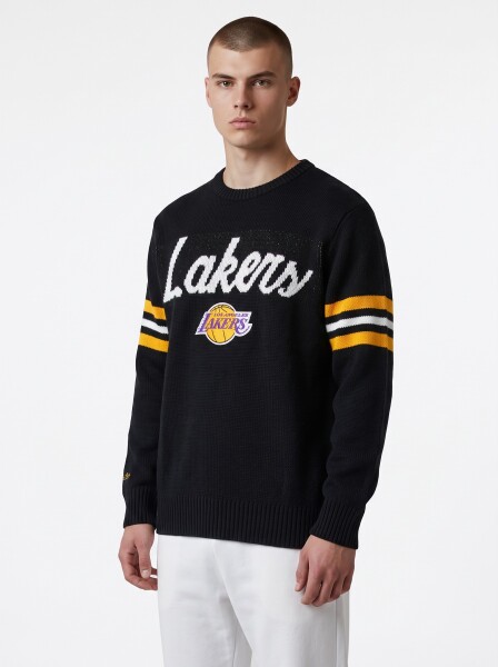 Mitchell & Ness Pánská mikina Los Angeles Lakers NBA Head Coach Sweater Velikost: S