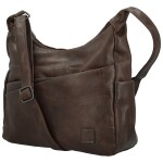 Stylová dámská koženková crossbody kabelka Gianni, coffee