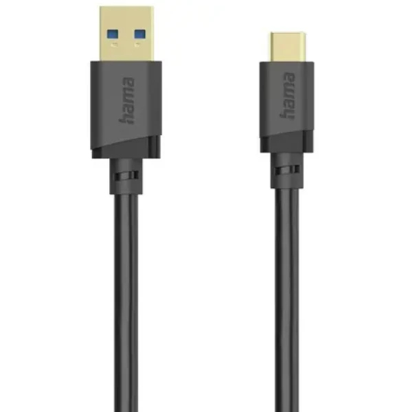 Hama 202007 Kabel USB-A (M) - USB-C (M) 3m černá (202007)