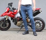 Pánské džíny na moto Trilobite Uptown skinny fit monolayer Aaa blue - 32 / modrá