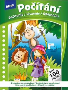 Omalovánky se samolepkami Počítání 210x295mm/16s