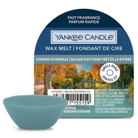 Yankee Candle Vosk do aromalampy Yankee Candle 22 g - Evening Riverwalk, modrá barva, plast, vosk