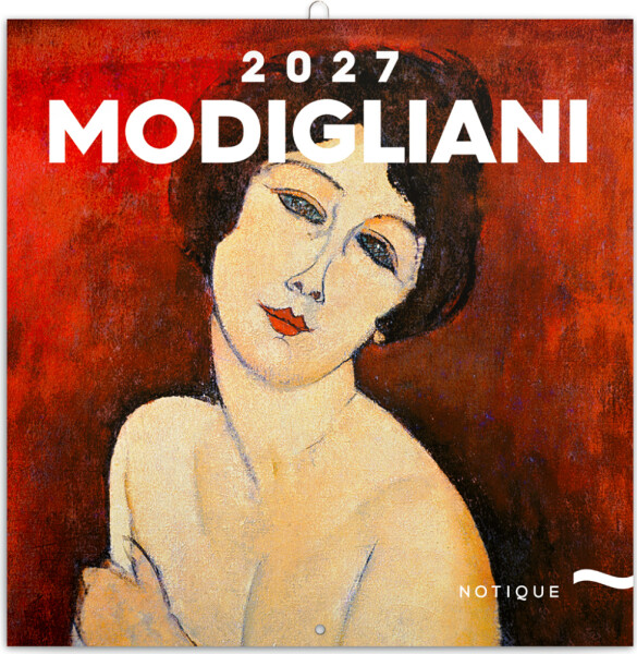 Kalendář 2027 poznámkový: Amedeo Modigliani, 30 x 30 cm