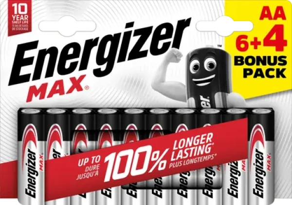 Energizer Max AA 10ks E303328600