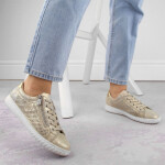 Kožená pohodlná polobotka Rieker W RKR694 beige 36