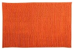 MSV CHENILLE oranžová / Koupelnová předložka / mikrovlákno / protiskluzová / 50 x 80 cm