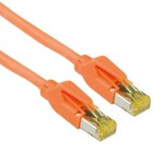 Secomp 21.05.9515 RJ45 síťové kabely, propojovací kabely CAT 6A S/FTP 1.00 m oranžová dvoužilový stíněný, bez halogenů, samozhášecí 1 ks