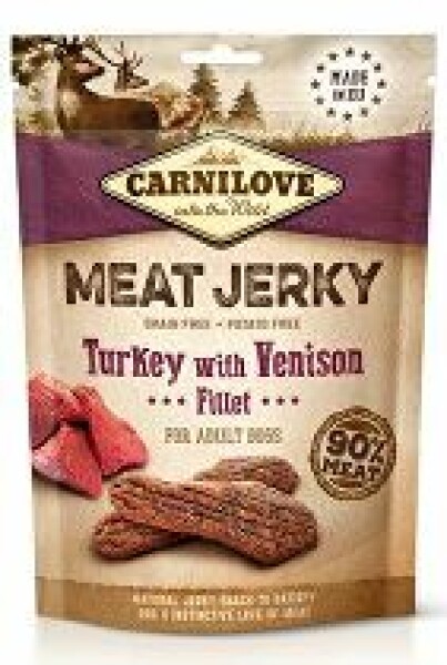 Carnilove Dog Jerky Venison&Turkey Fillet 100g + Množstevní sleva