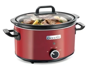 Crockpot SCV400RD červená / Pomalý hrnec / 3,5 l / 210 W / keramická nádoba (100001771971)