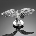 Highway Hawk Soška na blatník Eagle Wide (orel), chrom