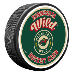 Mustang Puk Minnesota Wild NHL Retro Script