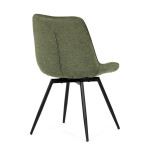 Jídelní židle, zelená, látka, HC-T1130 GRN2