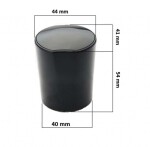 KLUDI - Zenta Sada ovládacích rukojetí, černá 7454886-00