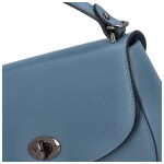 Elegantní dámská kožená crossbody kabelka Triss, modrá