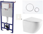 Závěsný WC set do lehkých stěn / předstěnová SAT SIKOSSTOR6776K SIKOSSTOR6776K