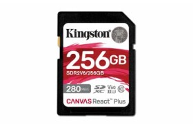 Kingston Canvas React Plus V60 SD 256GB / UHS-II / V60 / U3 / Class 10 (SDR2V6/256GB)