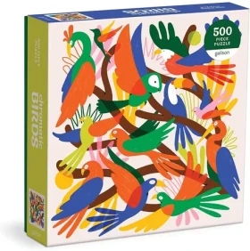GALISON Čtvercové puzzle Chromatičtí ptáci