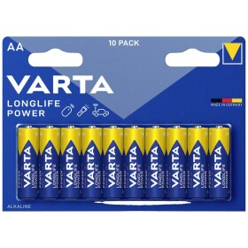 Varta LONGLIFE Power AA Bli 10 tužková baterie AA alkalicko-manganová, 2.96 Ah, 1.5 V, 10 ks