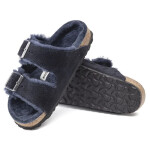 Birkenstock Arizona VL Shearling Midnight zateplené žabky semišová kůže široké regular (1020592) 41