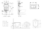 GEBERIT - Kombifix Set předstěnové instalace, klozetu Oudee a sedátka softclose, tlačítko Sigma20, bílá/chrom SANI15CA3154