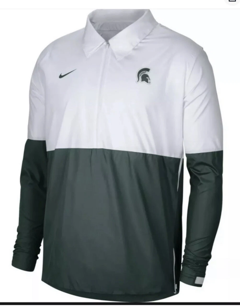 Pánská šusťáková Bunda Michigan State University NIKE Grey Letter Velikost: XL