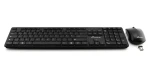 MediaRange MROS107 černá / Klávesnice a myš / Bezdrátová / 1200 DPI / QWERTZ / numerická klávesnice (MROS107)