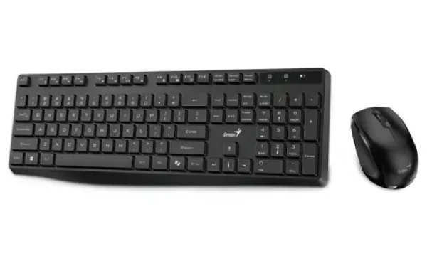 GENIUS KM-8206S černá / bezdrátový set 2.4GHz / Copilot / multimediální / tichá / USB / CZ+SK layout (31340017409)