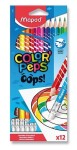 Maped - Bezdřevé pastelky Color´Peps Oops s gumou 12 ks