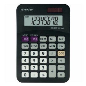 SHARP SH-EL330FB černá / stolní kalkulačka / osmimístná / blister (SH-EL330FBBK)