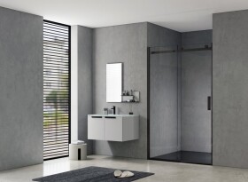 HOPA - Sprchové dveře BELVER BLACK NEW - Barva rámu - Černá, Rozměr A - 120, Směr zavírání - Univerzální Levé / Pravé, Výplň - Čiré bezpečnostní sklo - 8 mm BCBELV12BCN