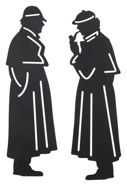 Záložky mosazné 2ks Sherlock Holmes