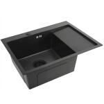 REA - Ocelový dřez Fin Black ZLE-06014