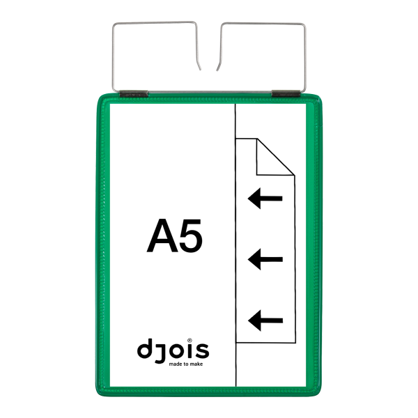Djois identifikační kapsa se závěsem, A5, zelená, 10 ks