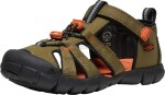 Dětské sandály Keen Seacamp II CNX youth dark olive/gold flame Velikost: