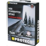 Sada stupňovitých vrtáků do plechu ST61,ST62, ST64 spirálovitá drážka, lamač třísek
