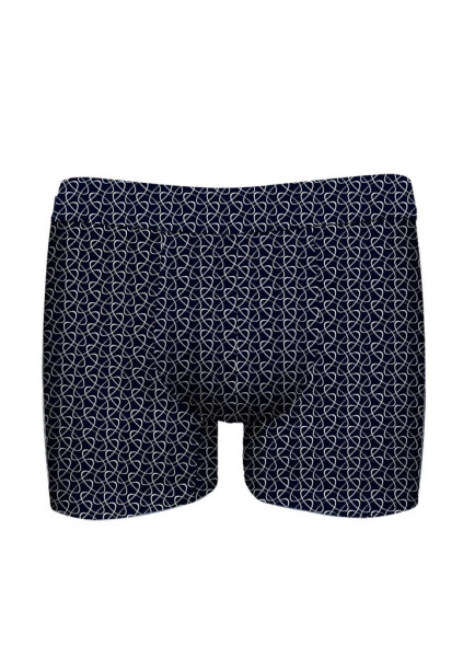 Pánské boxerky John Frank JFBUCWB606 LOCK Tm. modrá XL