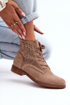 Dámské botky se vzorem béžové S.Barski HY66-136 36