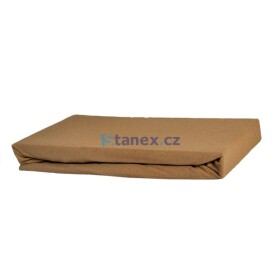 Stanex Jersey napínací prostěradlo světle hnědé ROZMĚR: (š/d/v) 90 x 200 x 20 cm