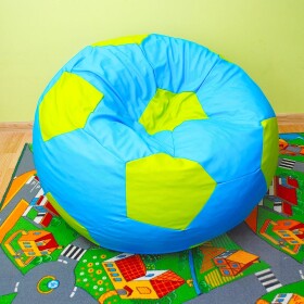 FRONTI Dětský taburet MÍČ 40 cm - světlemodrá + zelená