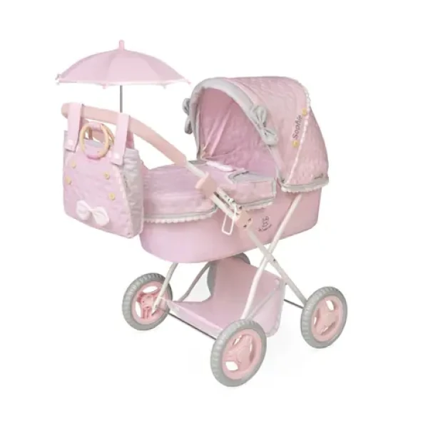 DeCuevas 85075 Skládací kočárek pro panenky se slunečníkem a taškou Sophie 2025 - 60 cm
