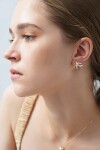 ELENYS Bird Harmony – pozlacené náušnice 18K žluté zlato
