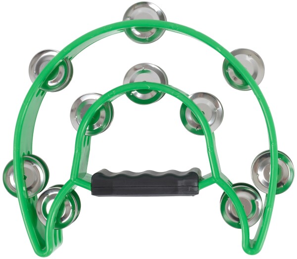 Cega Double Row Tambourine Green