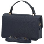 Módní dámská koženková kabelka do ruky Derin, tmavě modrá